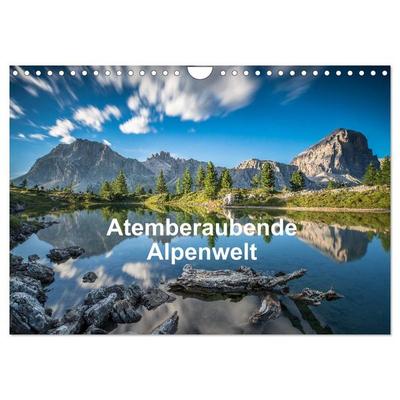 Atemberaubende Alpenwelt (Wandkalender 2026 DIN A4 quer), CALVENDO Monatskalender