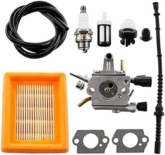 SnelShoppen Carburateur Set met brandstoffilter, brandstofslang en luchtfilter voor Stihl bosmaaiers FS120 FS200 FS250 FS300 F