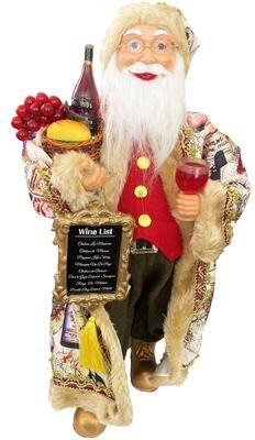 Santa's Workshop "20"" Wine Anyone Claus"