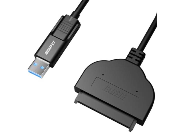 BENFEI USB 3.0 naar SATA-adapter voor 2,5 HDD/SSD, USB naar SATA III harde driveradapter