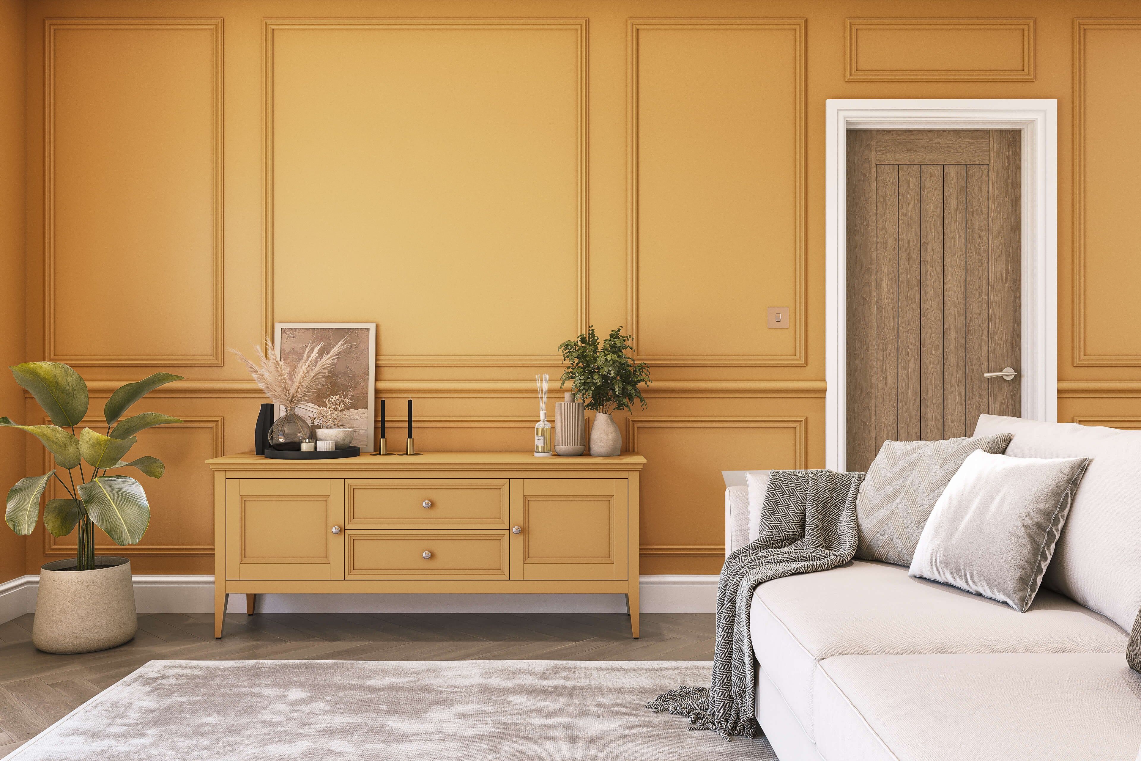 Hemway Peel and Stick Sample - Chalk Based Furniture Paint - Soft Sunshine Yellow