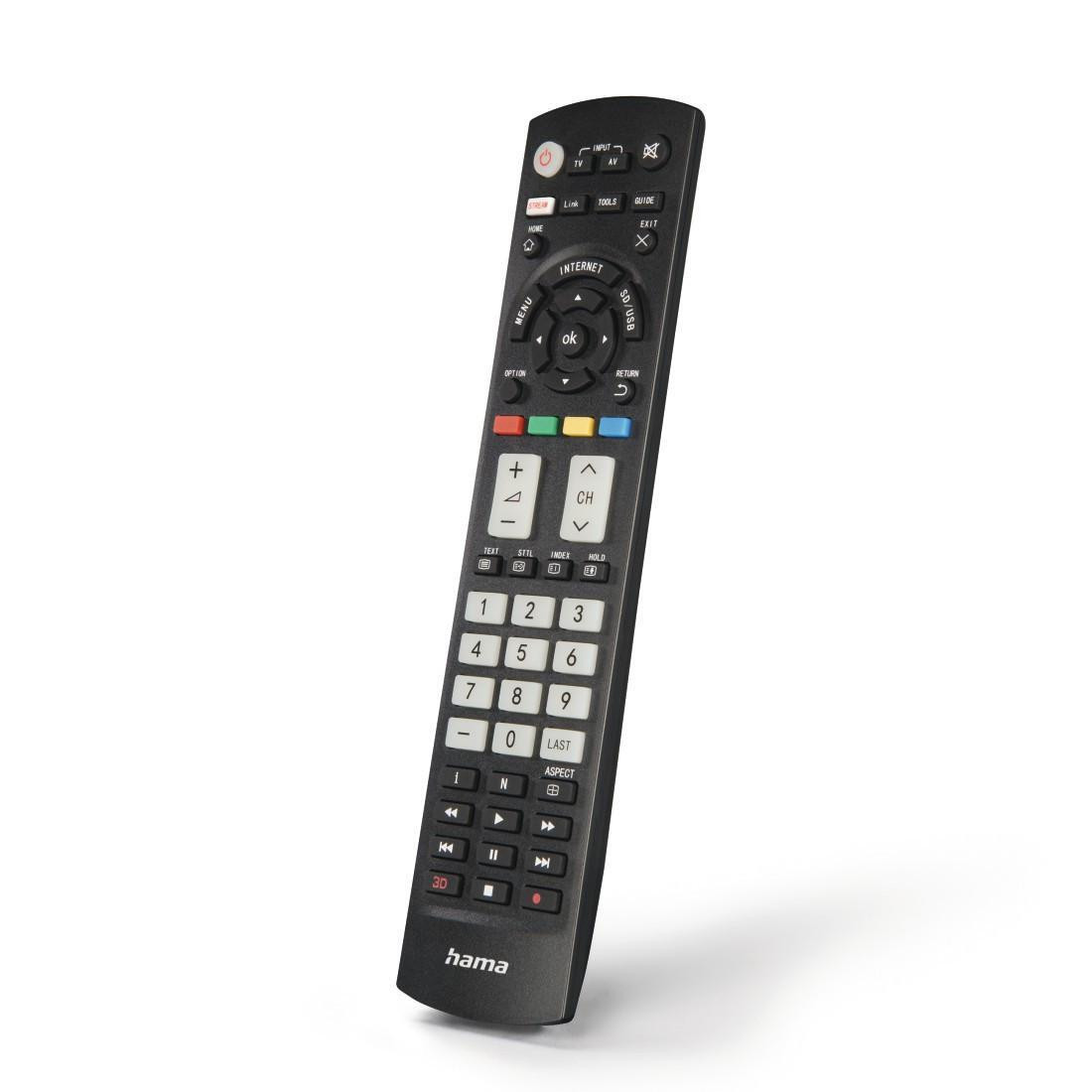Hama universele afstandsbediening 221064 compatibel met Panasonic-apparaten met verlichte toetsen