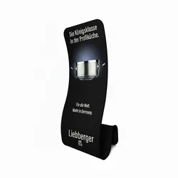 Zipper-Wall Banner TRIANGLE 255 cm Stecksystem Alu, Zipper Banner Triangle, günstiger Nachdruck