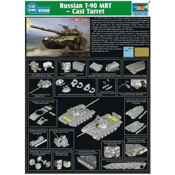 Trumpeter Russian T-90A MBT - Cast Turret