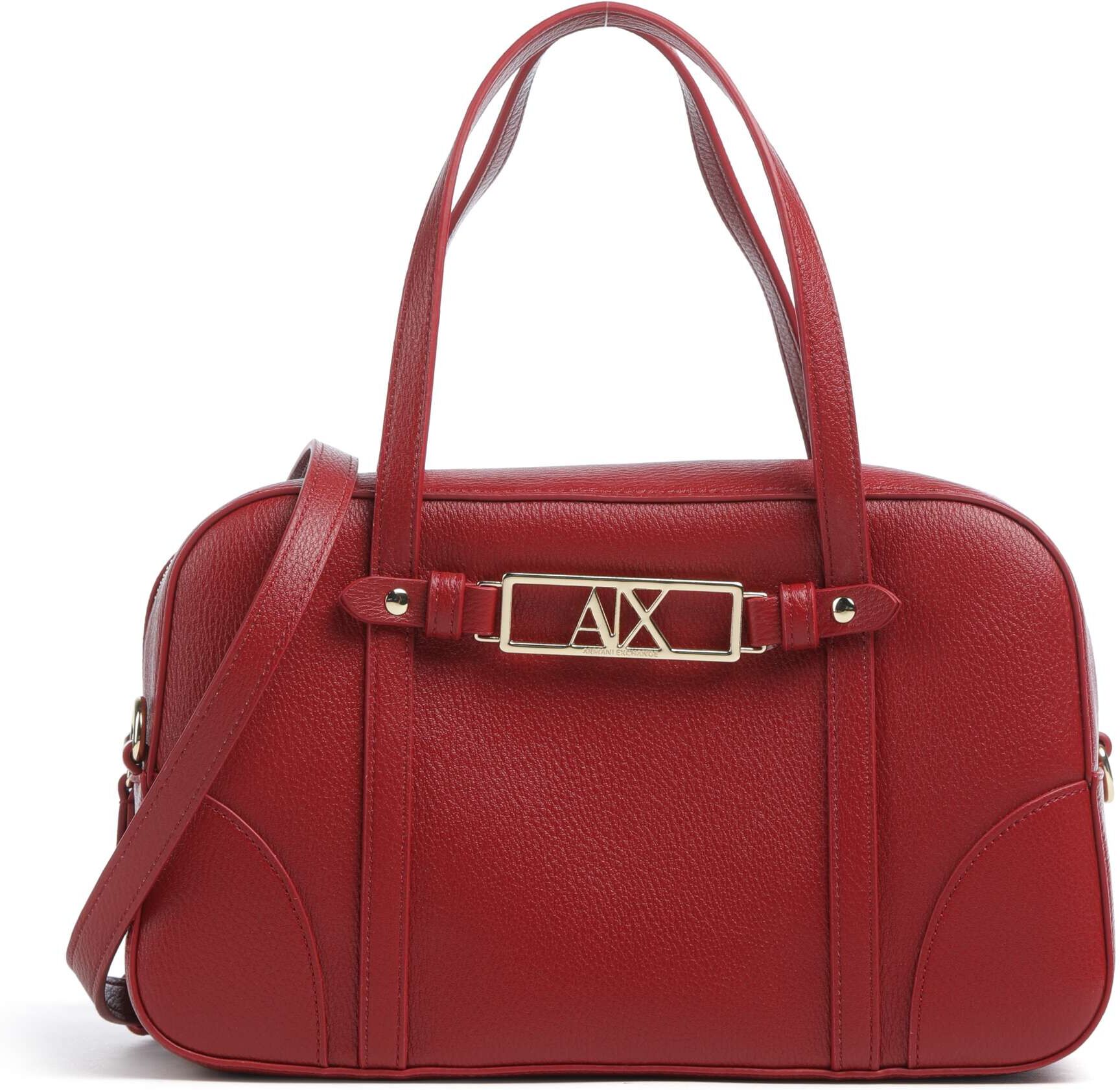 Armani Exchange Polly M Handtasche aus Leder, rot