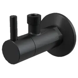 Alca Eckventil 1/2"x3/8" Mit Filter Schwarz matt ARV001-BLACK