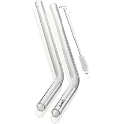 GEFU Glastrinkhalm Future 5tlg. Glas Transparent Klar