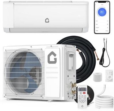 Garvee 9000 BTU 20 SEER2 WiFi Mini Split AC, 208/230V Quiet for Bedroom