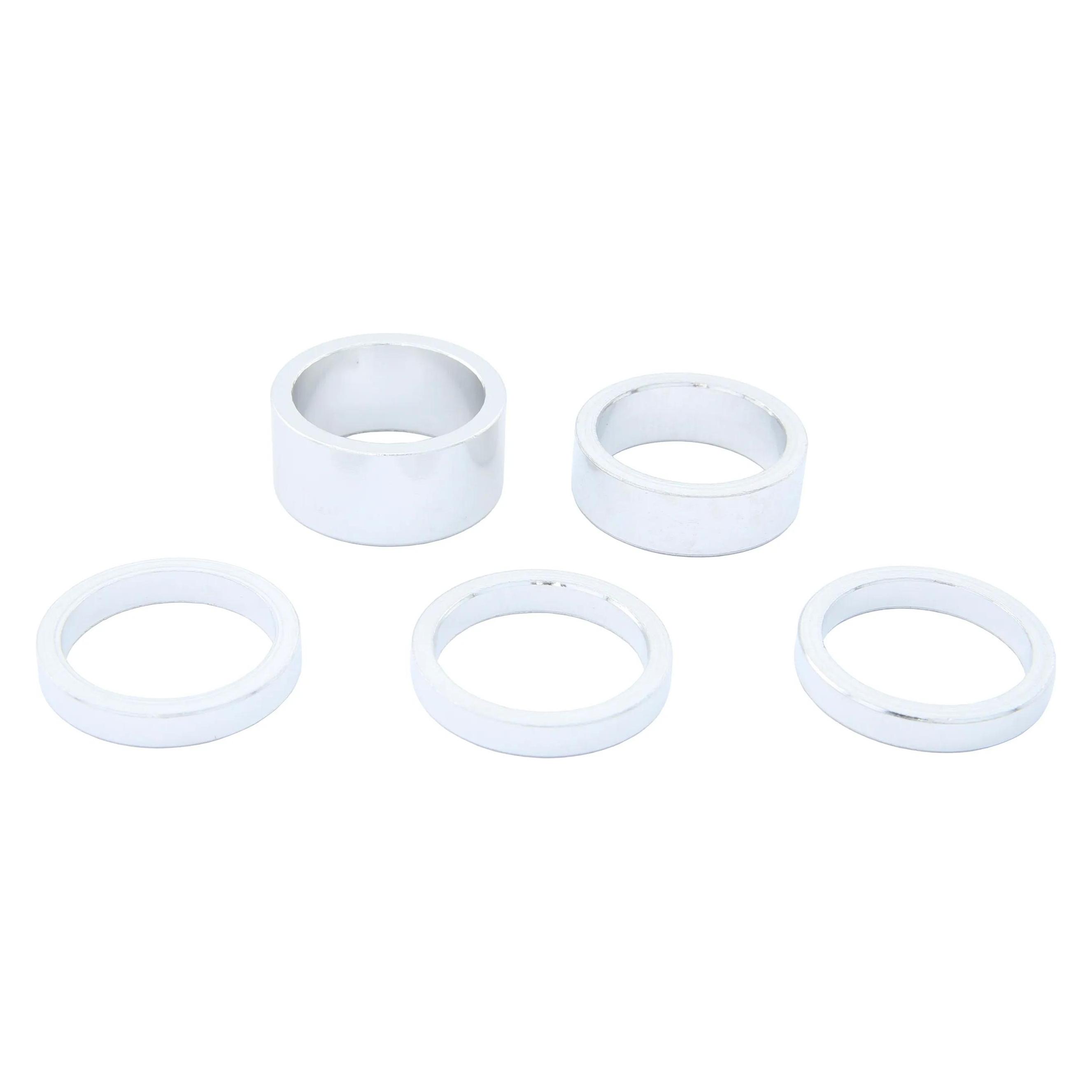 Con-Tec Steuersatz Spacerset 5-teilig - 1 Zoll - Silber (03239753)