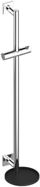 Keuco Barre de douche IXMO vc/noir-gris, barre 855 mm, rosace carrée (59585010912)