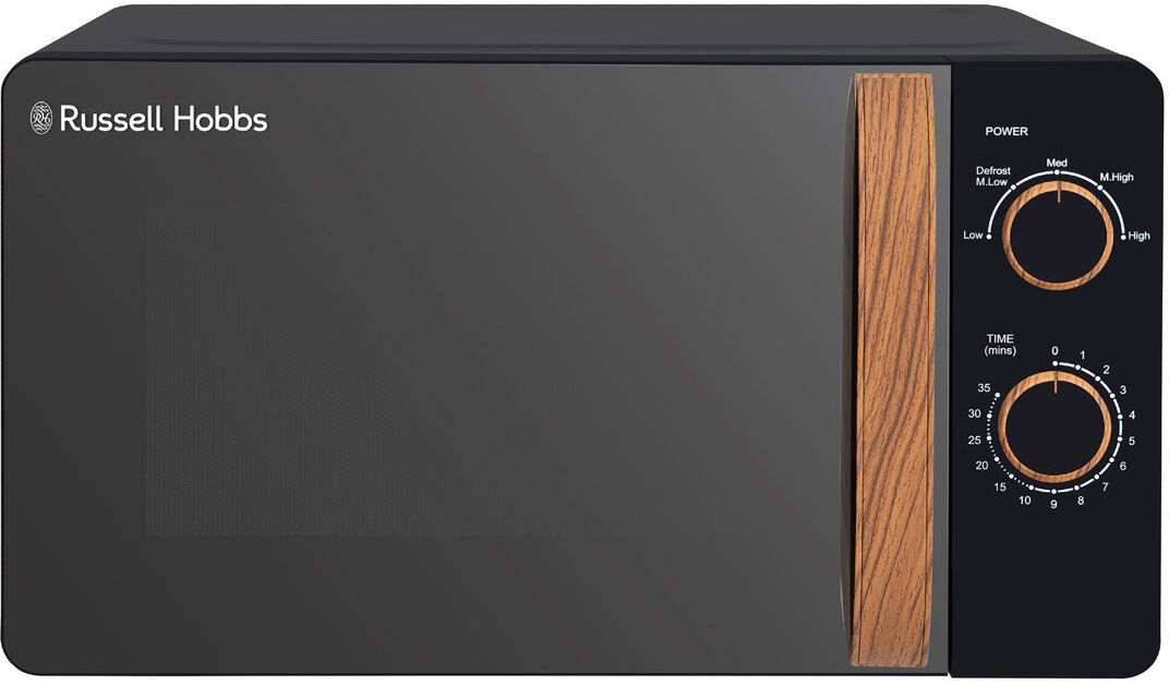 Russell Hobbs Scandi Compact Manual Microwave 17l - RHMM713 Black 25.6cm H X 45.1cm W X 32.6cm D