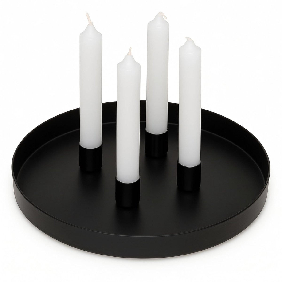 Dailygoods Rond Metalen Dienblad met Antislip - Ø 25 cm