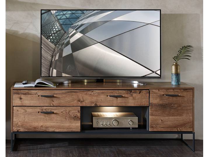 Wohn-Concept Manhattan TV-Board/Lowboard Holzwerkstoff/Metall