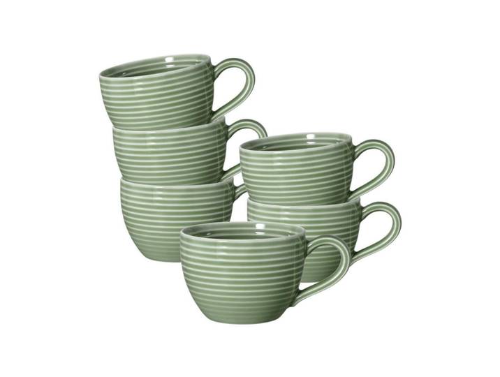 Seltmann Weiden Espressotassen Beat Color Glaze Salbeigrün 0,11 l 6er Set, Grün, Keramik, Geschirr, Tassen, Espressotassen