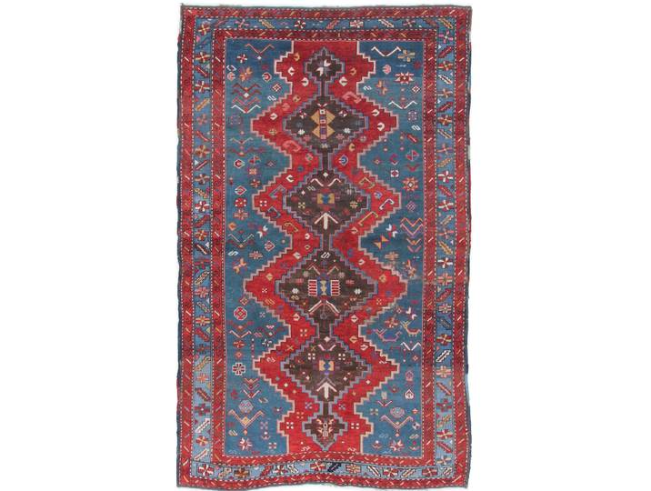 Russia Teppich 141x236 Handgeknüpft Orientteppich Wolle