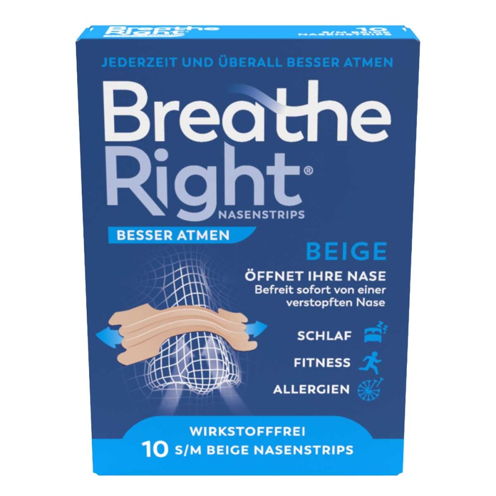 Pharma Netzwerk PNW GmbH Besser Atmen Breathe Right Nasenstrips beige 17179150