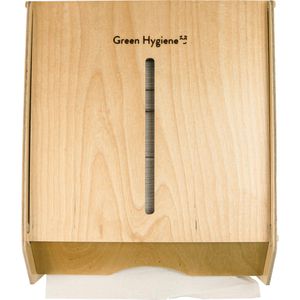 Green-Hygiene Handtuchspender Wolkenkratzer, für 500 Falthandtücher, Holz, braun