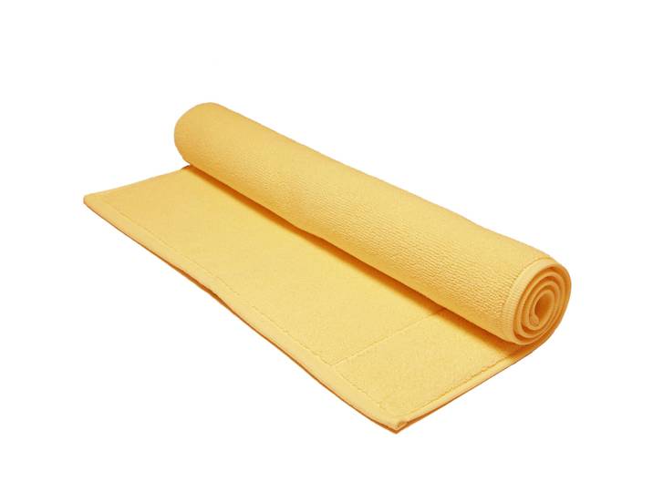 Living Home Badteppich Softfeel Yellow Baumwolle 50 x 80 cm Rechteckig - Badteppich