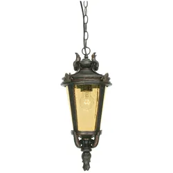 Elstead Lighting, Gartenbeleuchtung, Baltimore Aussen-Hängeleuchte E27 50cm Verwitterte Bronze (E27, IP55)