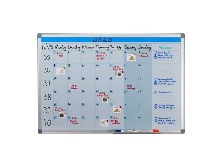 Whiteboard Planer Weiss