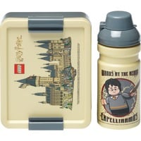 LEGO Lunch-Box Set Harry Potter Hogwarts beige/grau, 2-teilig, mit Trinkflasche