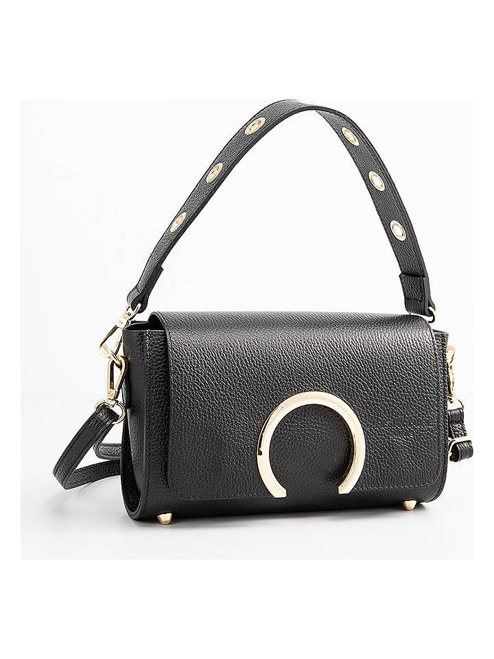 Christian Laurier Leder-Schultertasche "Ralph" in Schwarz - (B)26 x (H)14 x (T)8 cm - onesize