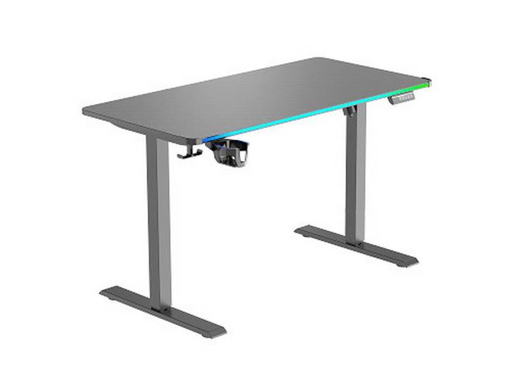 Gamingtisch Jack Schwarz höhenverstellbar
