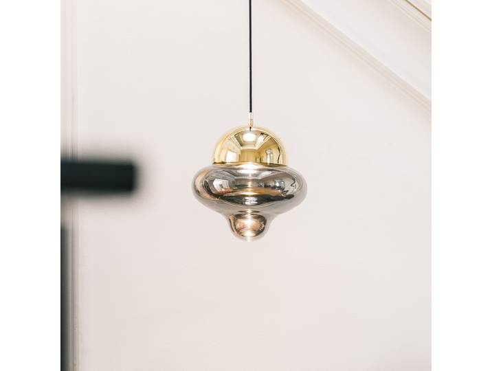 Nutty Pendelleuchte Smoke/Gold - Design By Us - Wohnzimmer - Glas - Einflammig