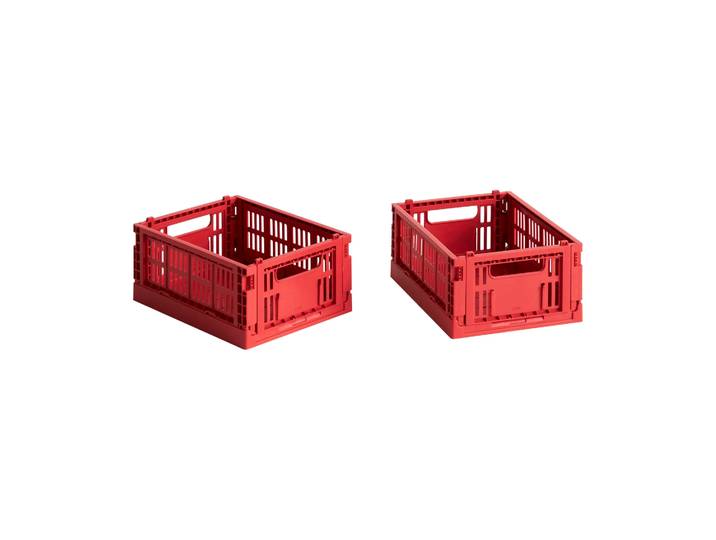 HAY HAY Colour Crate Mini 13x17 cm, lot de 2 Red