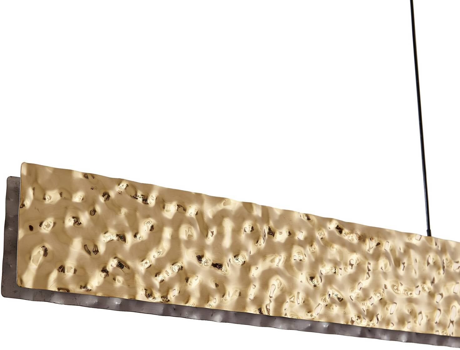 Pendant Light Nivara Lucande, Brass / gold, Living / Dining Room, metal, Modern, Ceiling Light