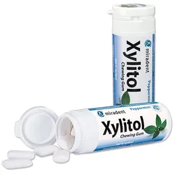 MIRADENT Xylitol Chewing Gum Minze 30 St
