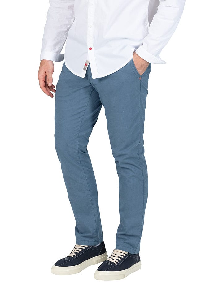 Timezone Chino "Lui" in Blau - W32/L32