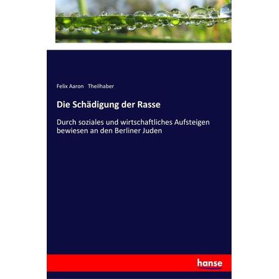 Die Schädigung der Rasse, Taschenbuch von Felix Aaron Theilhaber, Hansebooks, 978-3-337-36214-0