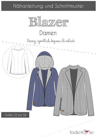 Fadenkäfer Schnitt "Blazer" für Damen