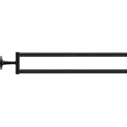 Duravit Starck T Handtuchhalter 0099414600 Halter schwarz matt, zweiarmig, beweglich