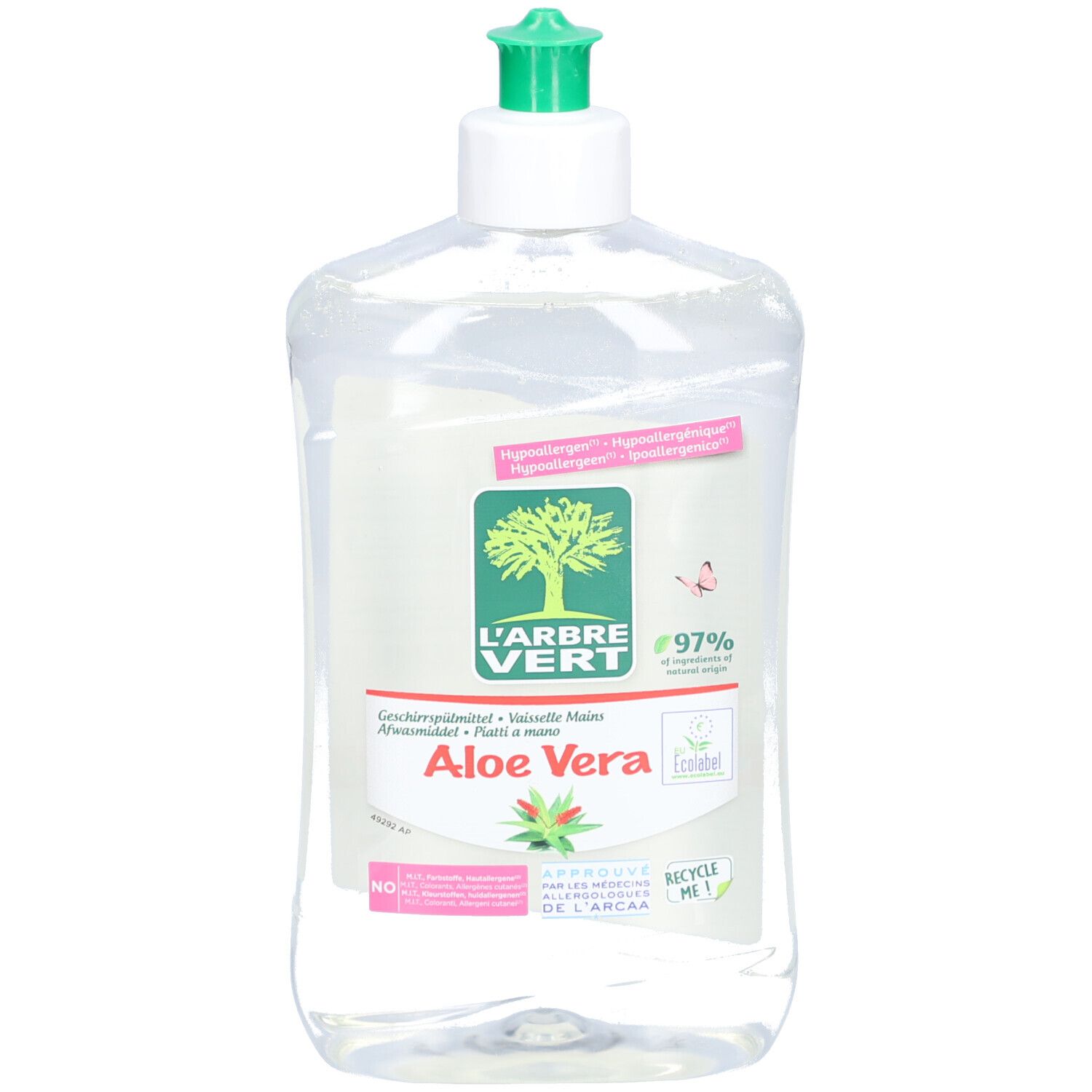L'arbre Vert Öko Geschirrspülm Aloe Vera Fl 500 ml Liquidum
