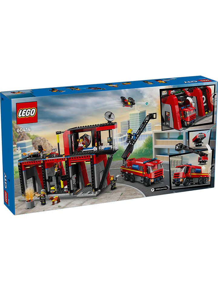 LEGO® City Feuerwehrstation mit Drehleiterfahrzeug - ab 6 Jahren - onesize