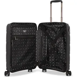 Redolz Essentials 10 CABIN 4 Rollen Kabinentrolley 55 cm, Koffer, Schwarz