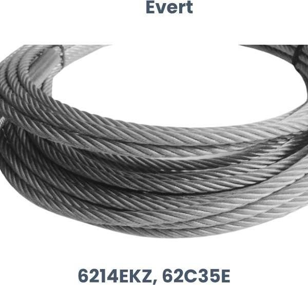 Evert vervangingskabel voor hefbokken type 6214EKZ en 62C35E