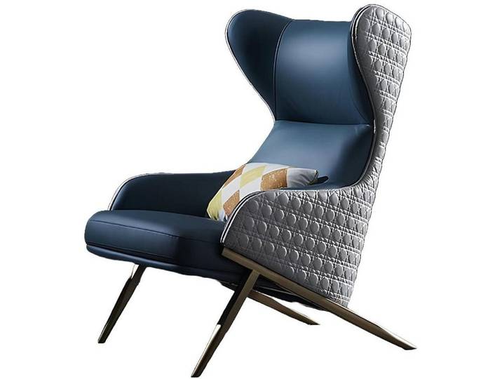 Xlmoebel Loungesessel Eleganter Ledersessel im modernen Design für stilvolles Wohnen (Sessel), Hergestellt in Europa