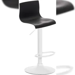 Proregal CHEFGASTRO Barhocker MAUI Weiß HxBxT 84x39x36cm Kunststoff Schwarz Barstuhl