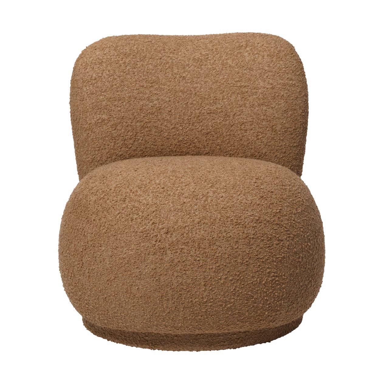 Ferm Living Rico lounge chair raw bouclé piccolo fauteuil Tan