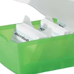 HAN Kartei-Stützplatten DIN A8 transparent