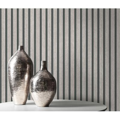 Vliestapete ERISMANN "Vliestapete ACCOUSTIC", grau (helltaupe), B:0,53m H:0,85m L:10,05m, Vlies, Tapeten