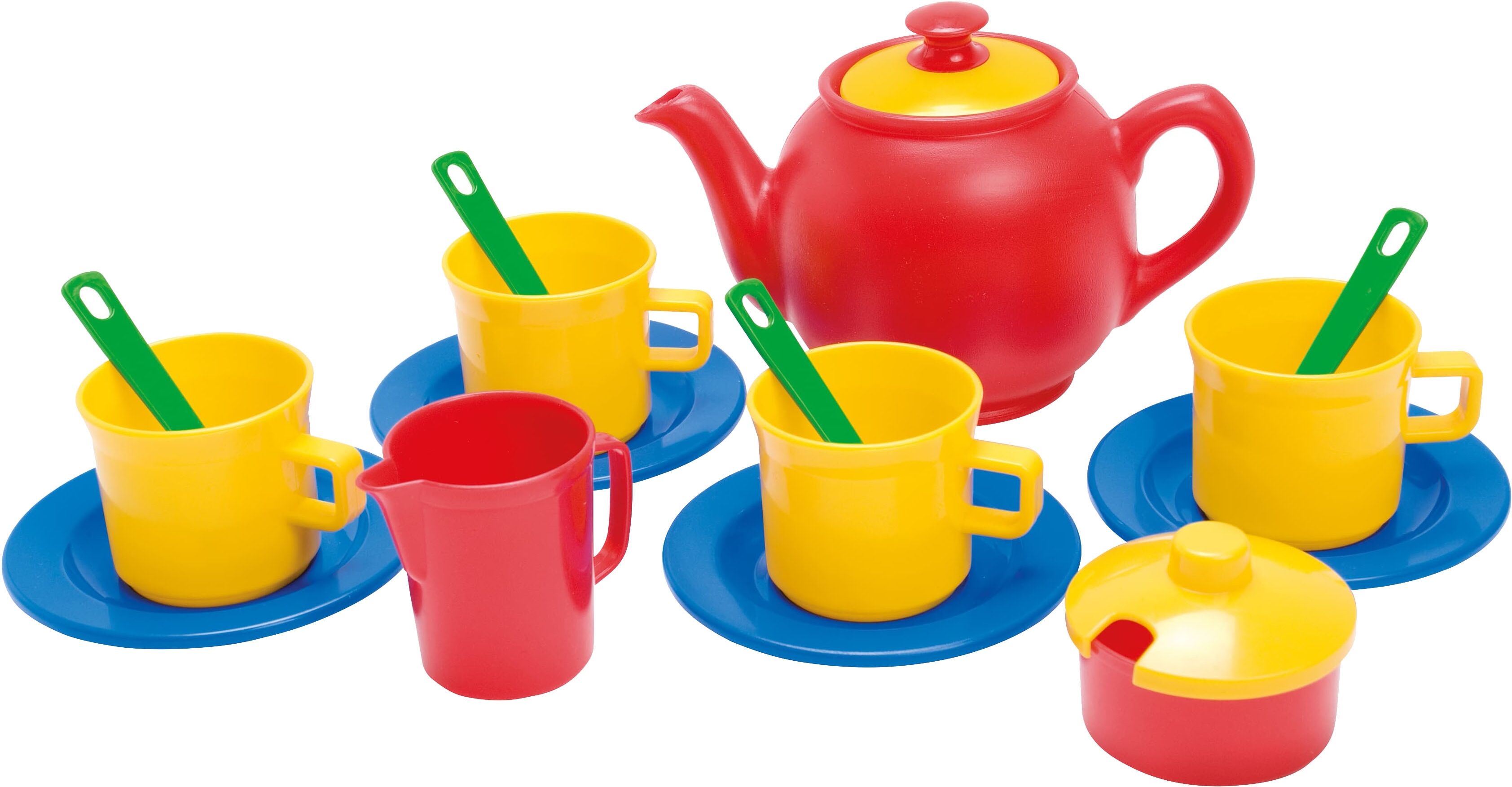 Spielgeschirr DANTOY "Teeservice", bunt, Spielgeschirr, Kinder, uni, Spielgeschirr, Made in Europe