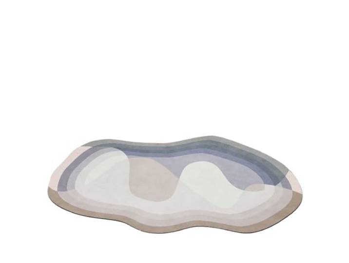 NJIEzhao Minimalistischer, unregelmäßiger Wohnzimmer-Dekorationsteppich Home Decor Schlafzimmer Nachttisch Teppich Große Fläche Matte Rutschfeste waschbare Teppiche(Color6,200x300cm)