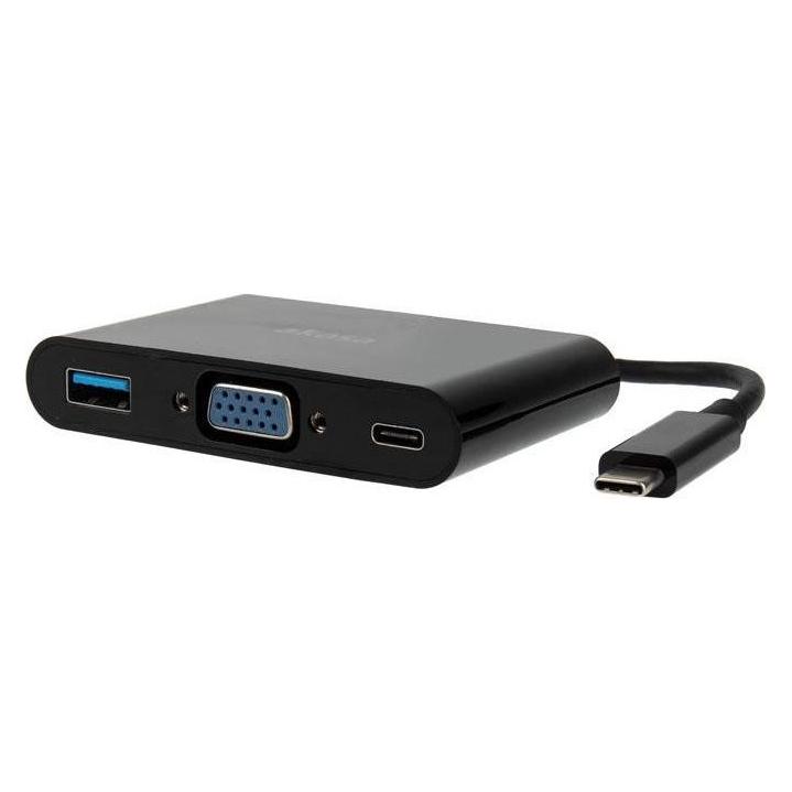 Akasa Typ-C zu VGA Konverter mit USB 3.0 Typ-A-Port (VGA) (AK-CBCA02-15BK)