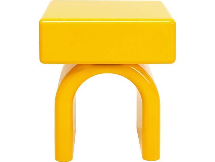 Table de chevet jaune 1 tiroir