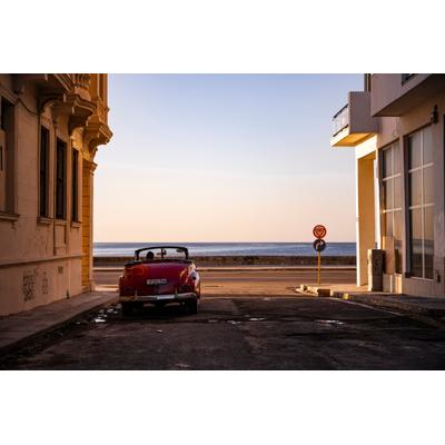 Fototapete PAPERMOON "Photo-Art JOHN DEAKIN, DAS SUN SET - HAVANNA", bunt, B:4,5m L:2,8m, Vlies, Tapeten