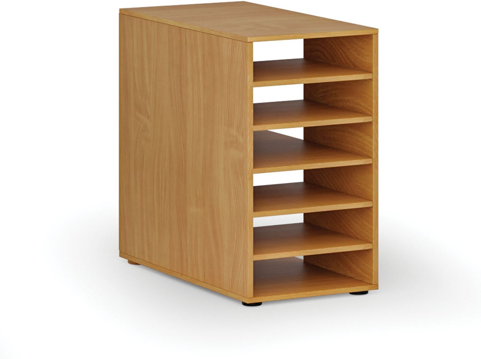 B2B Partner Beistell-Regalschrank für Werkbank PRIMO WOOD, rechts, Buche